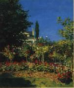 Claude Monet Flowering Garden oil painting picture wholesale